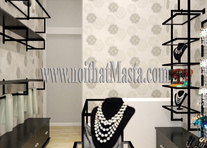 Thiết kế shop phụ kiện thời trang chị Hương - quận 1- tpHCM